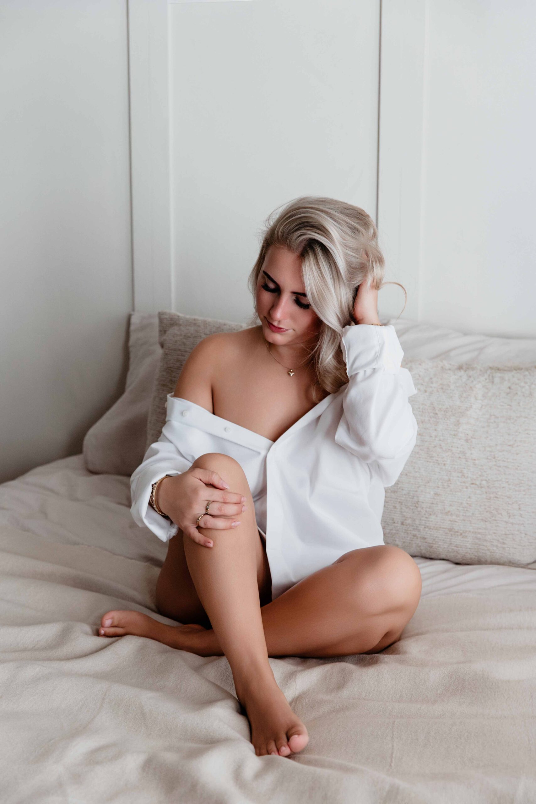 Boudoir experience in daglichtstudio Velvet Boudoir